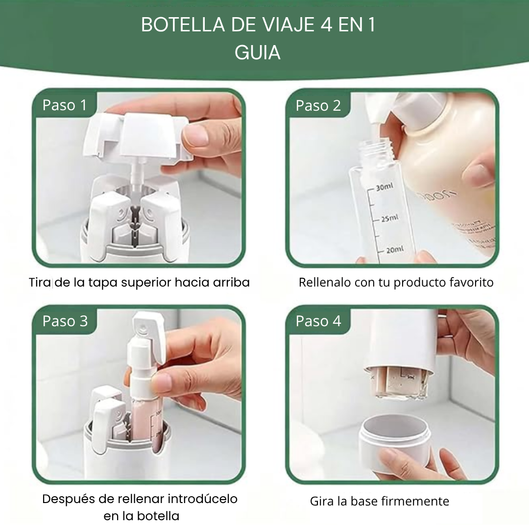 Bote de Viaje 4 en 1
