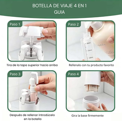 Bote de Viaje 4 en 1